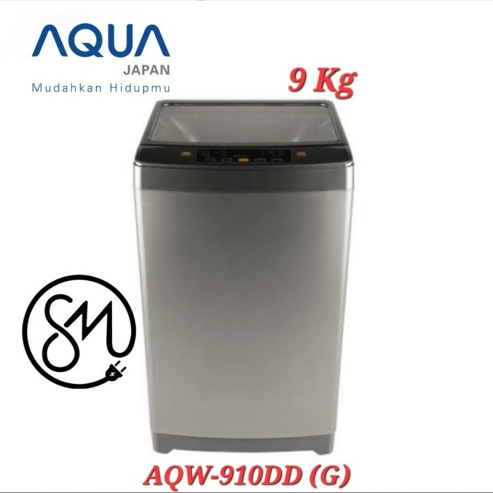 Mesin cuci Aqua 9 kg AQW-910DD (G) top loading 1 tabung AQW 910 DD G