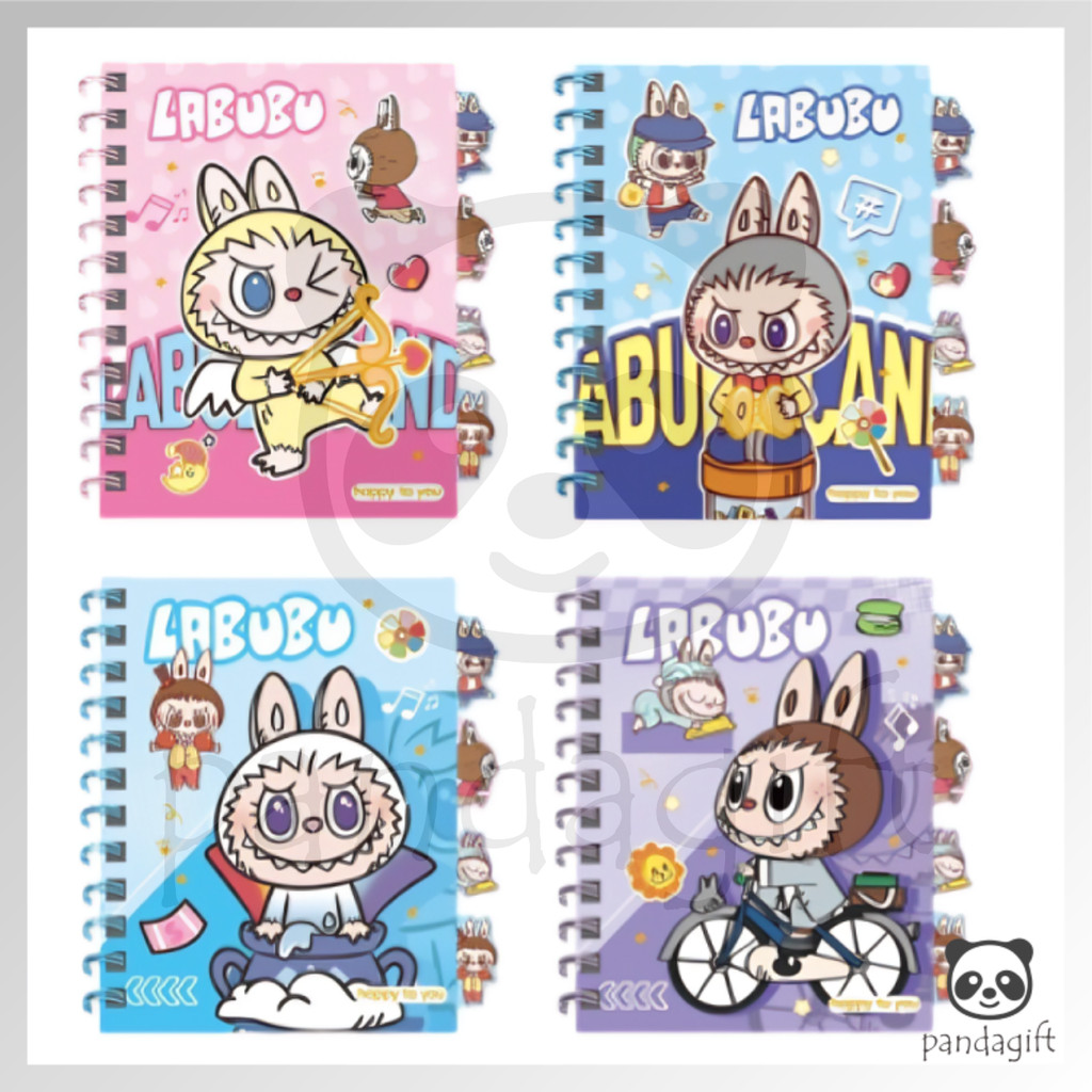 

Notebook A7 Ring Buku Diary Aesthetic Coil Book Labubu Sanrio Kuromi Powerpuff Girl CryBaby - GG0434