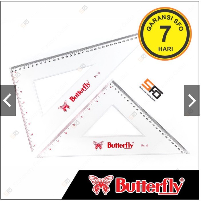 

Penggaris Segitiga 12 Butterflly