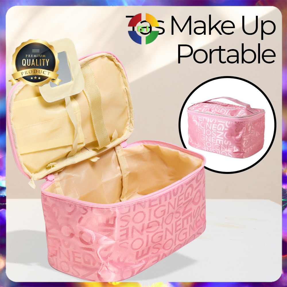 (GI) Tas Kosmetik Make Up Travel Besar Muat Banyak