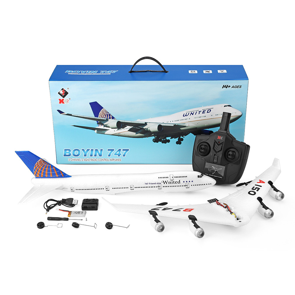Professional 2.4g Rc Airplane Remote Control Aircraft Boeing B747 Model 3 Channel Epp Foam Aircraft 