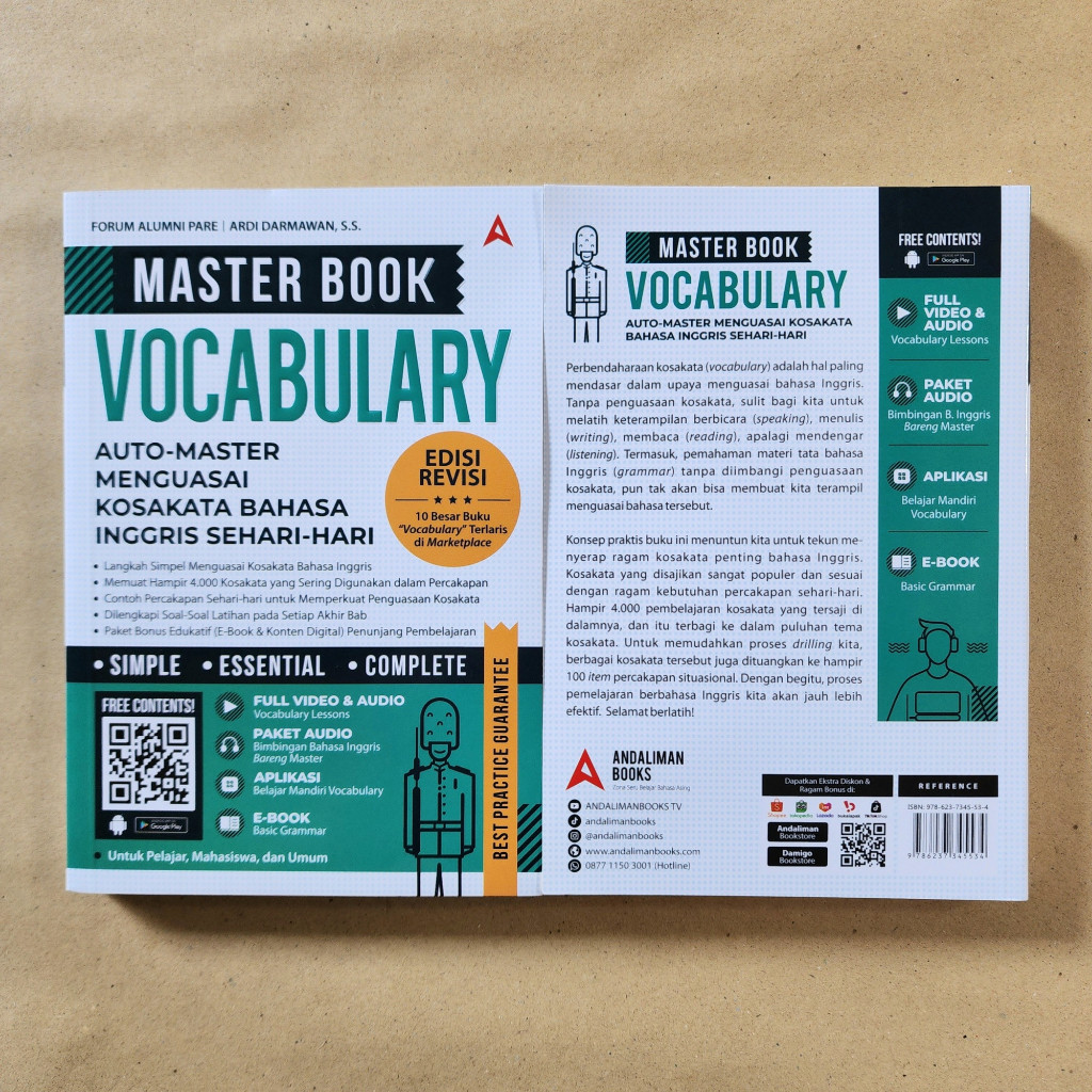 Buku KOSAKATA B. INGGRIS LENGKAP - Master Book Vocabulary