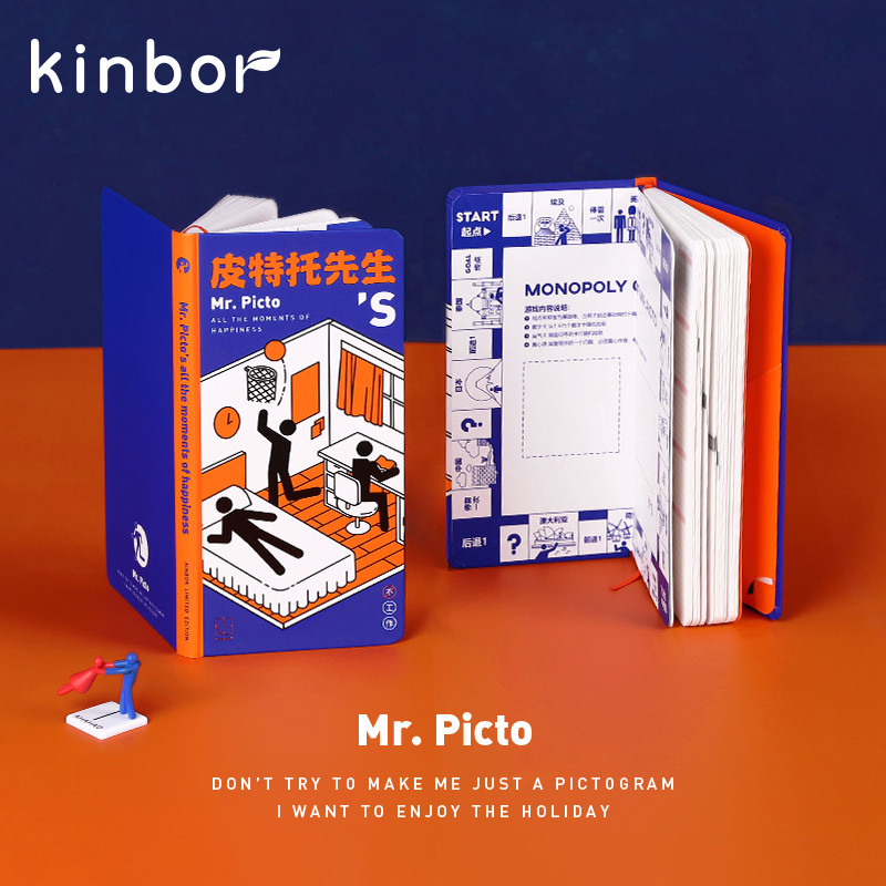 

Kinbor Cute Weekly Plan Handbook Portable Small Notes Week Series Simple Efficiency Schedule Book Ins Wind Creative Pocket Book