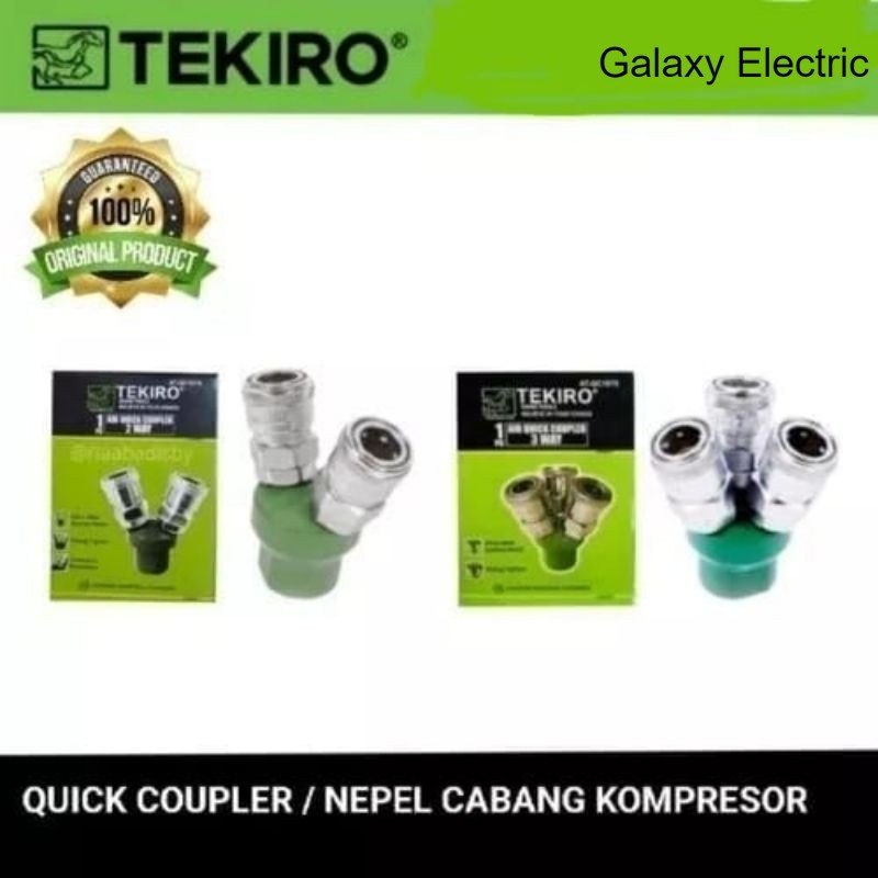 Tekiro Quick Coupler 2 / 3 / 4 Cabang Sambungan Selang Angin