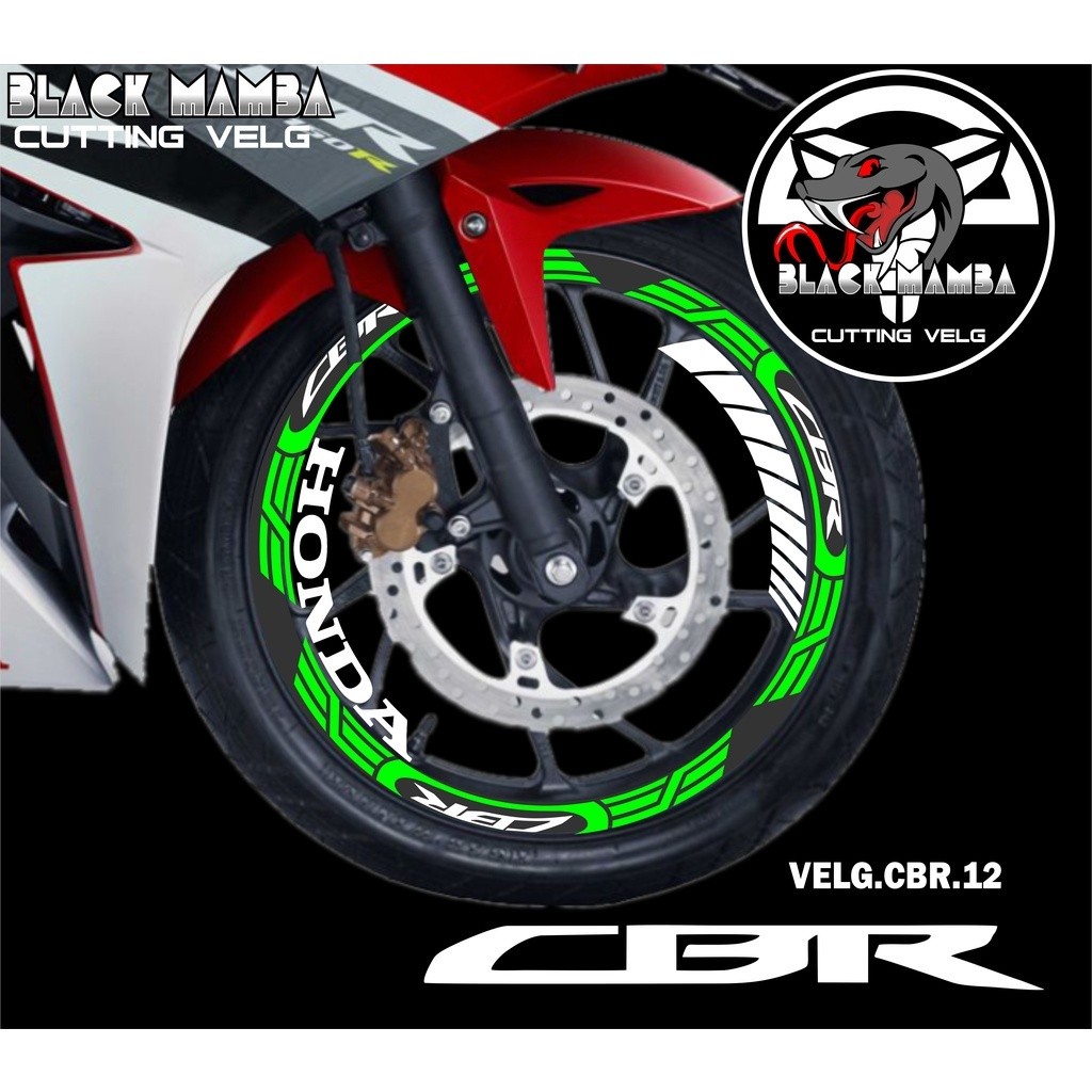 CUTTING STICKER VELG CBR 150R - STIKER LIS LIST VARIASI BAN/VELG HONDA CBR 150 R