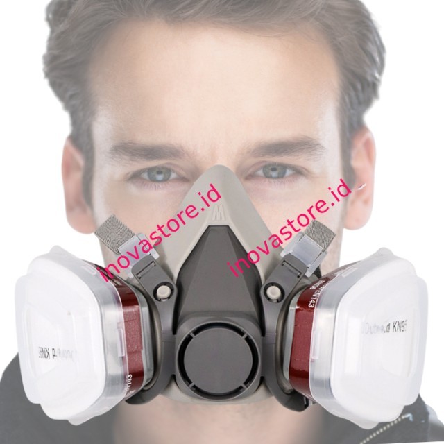 TaffGUARD Masker Gas - Masker Anti Asap - Half Mask Respirator KN95 - Masker Respirator ORIGINAL