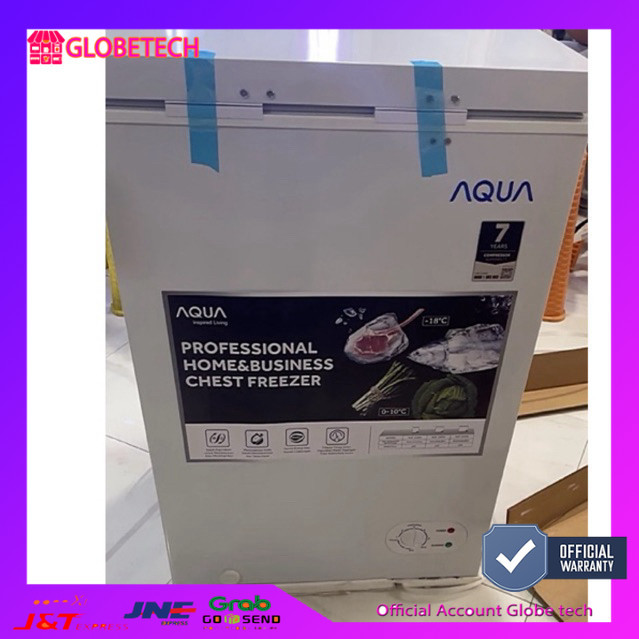 FREEZER BOX AQUA AQF 110 FA 100 Liter FREEZER BOX BOX LEMARI PEMBEKU Free ongkir bandar lampung