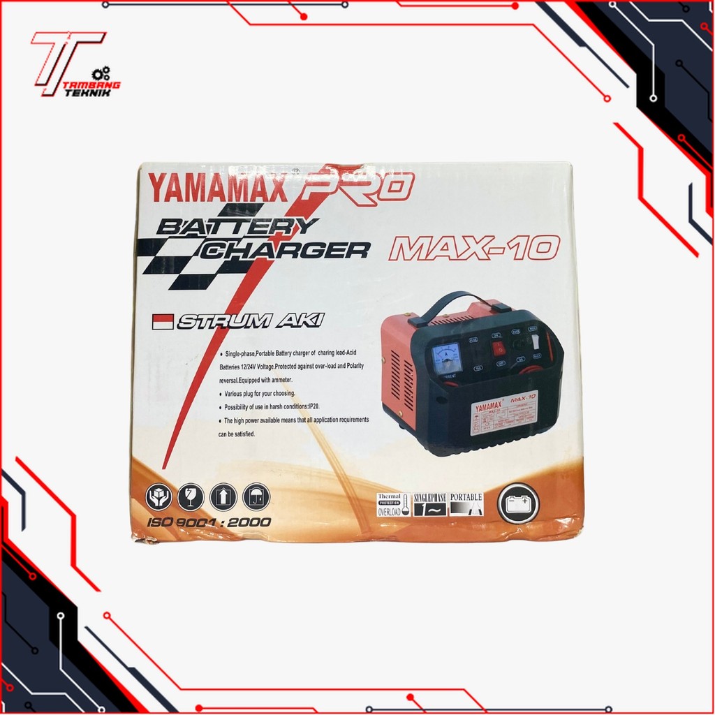 BATERAI CHARGER / SETRUM AKI / SETRUM ACCU MAX- 10 12V YAMAMAX-PRO