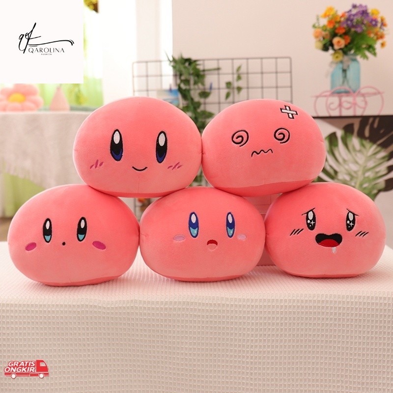 Bantal Lucu / Bantal Tidur Karakter Anime Kirby Plush Doll Boneka Mainan Mewah Kado Ulang Tahun Anak