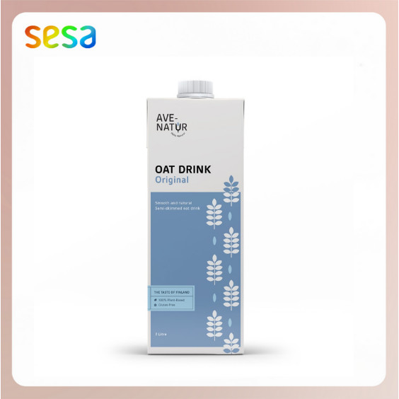 

AVE NATUR Oat Drink Original 1L - NO Added SUGAR & PERSERVATIVES