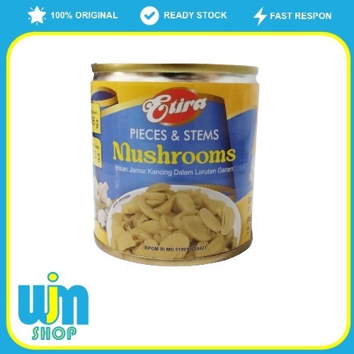

Jamur Kancing Slice Etira Kemasan Kaleng 195gr