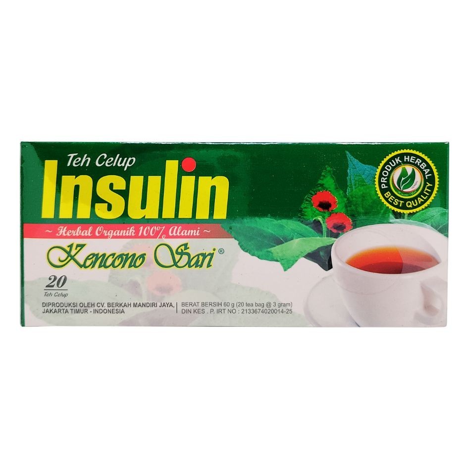 

Teh Celup Daun Insulin Obat Diabetes Asli Kencono Sari 20 kantung