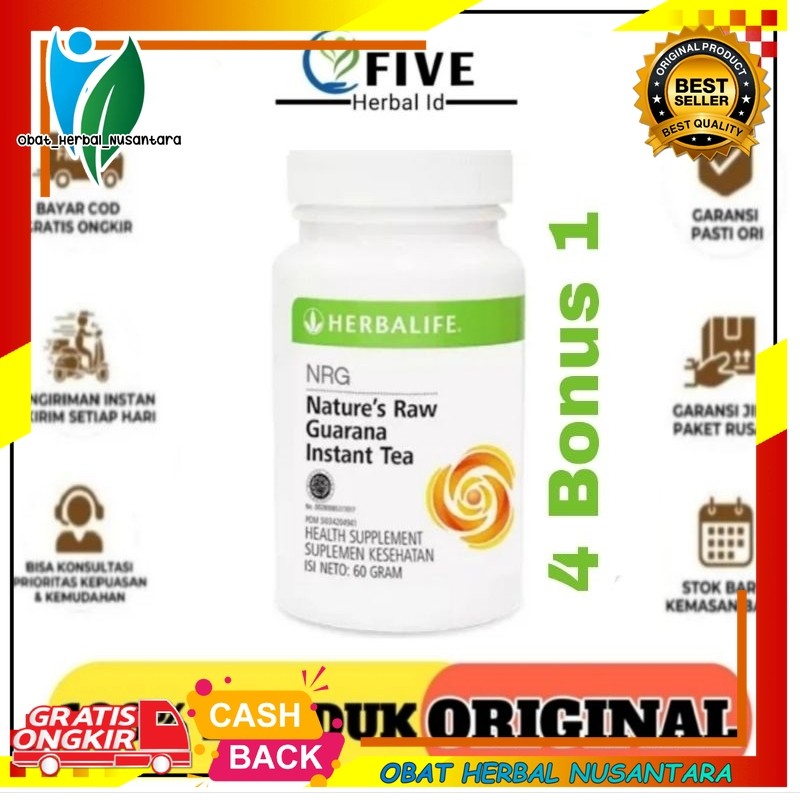 HERBALIFE NRG Tea NRG Original Full Barcode Asli Apotik Herbalife Teh Penambah Energi Teh Penambah S