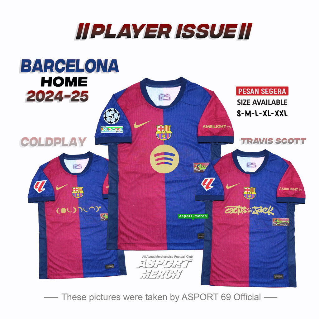 ASPORT PLAYER ISSUE BARcelonaA HOME 24 25 PI  BARCELONA HOME 2024 2025 PI