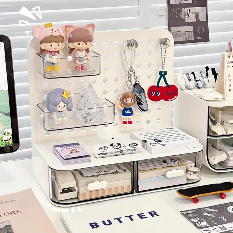

99KHOME Rak Meja Korea Serbaguna Dekorasi Meja Aesthetic Shelf Pegboard Meja Desk Organizer K1022