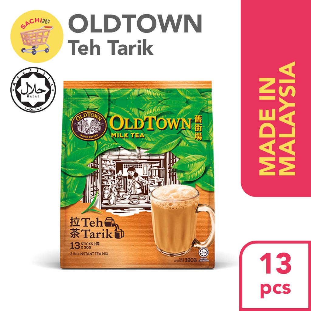 

WHITE MILK TEA OLDTOWN / TEH TARIK Malaysia (13 pcs) HALAL