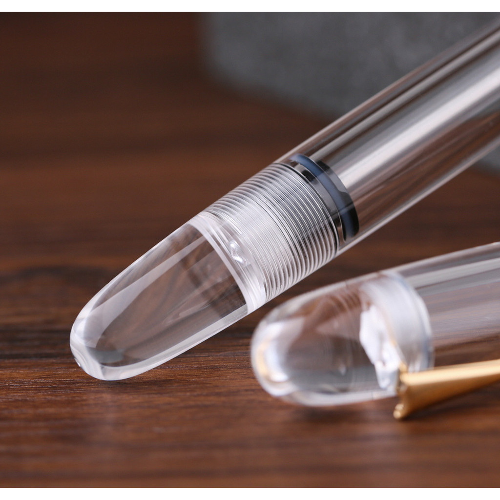 

MAJOHN C4 Eyedropper Fountain Pen Clear Acrylic Big Size EF/F/M Nib InK Writing Pen Office School Supplies Stationary