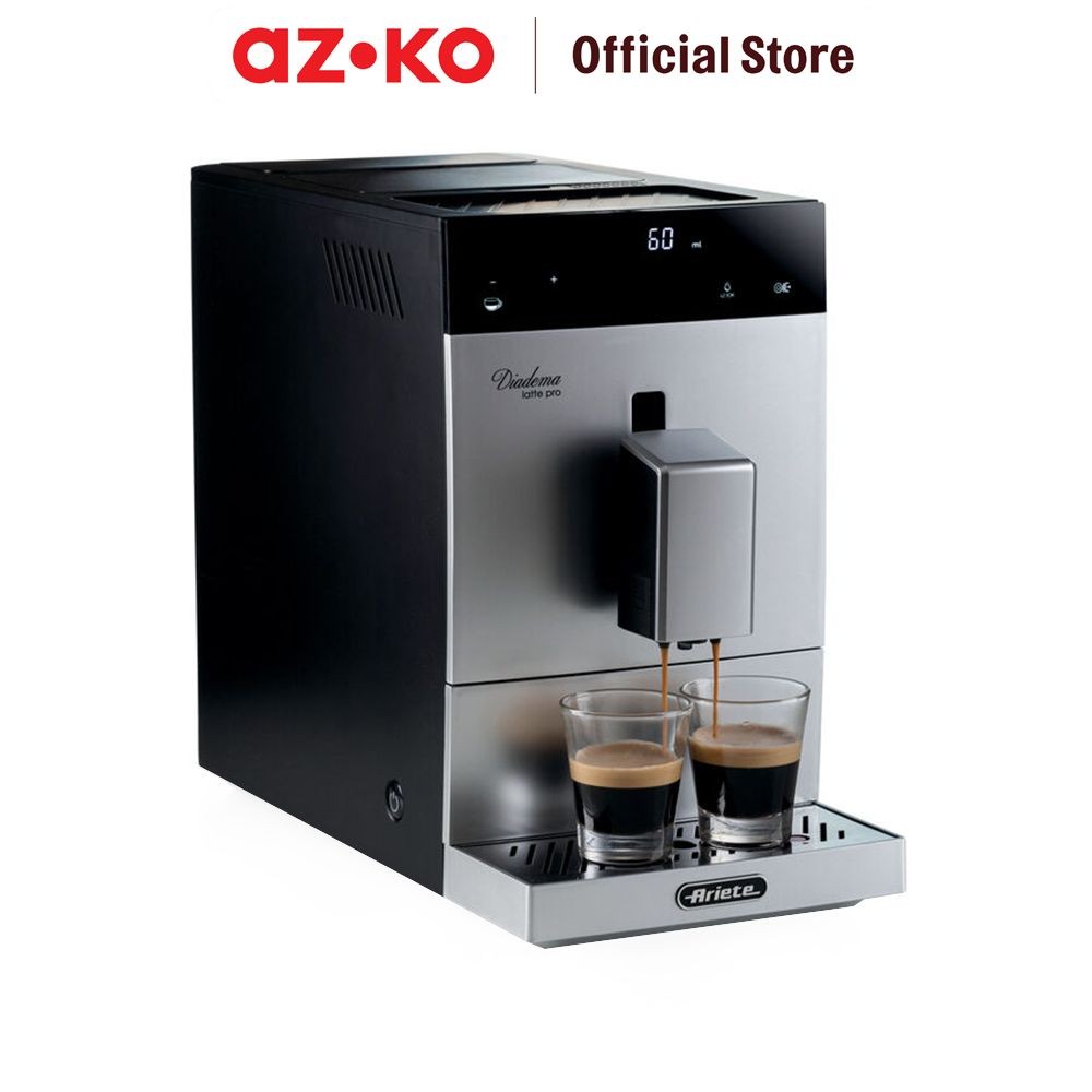 AZKO Ariete Diadema Coffee Maker Otomatis Bean To Cup - Silver Mesin Pembuat Kopi Peralatan Minum Co