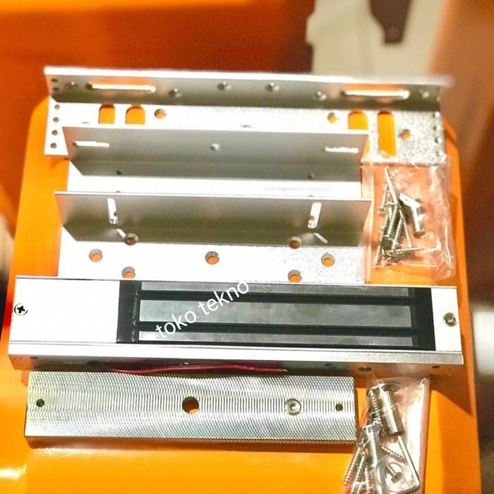 

Magnetic Lock dan Zl Bracket 280kg / 600lbs ada 2 Led Indikator