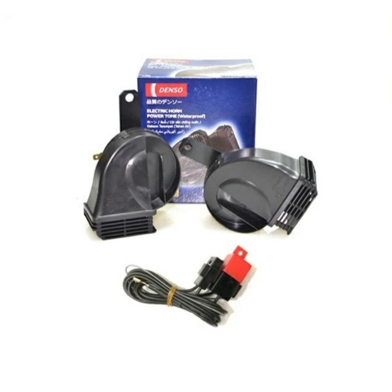 Klakson Denso keong waterproof + Rellay motor  Universal PCX ADV NMAX AEROX XMAX Vario Beat