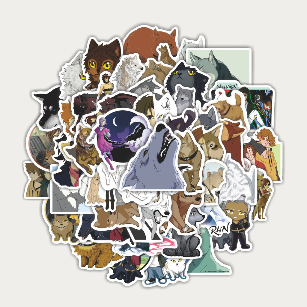 

Sticker Pack Sticker Anime Wolf's Rain | Sticker TUMBLR | Stiker LAPTOP KOPER HELM
