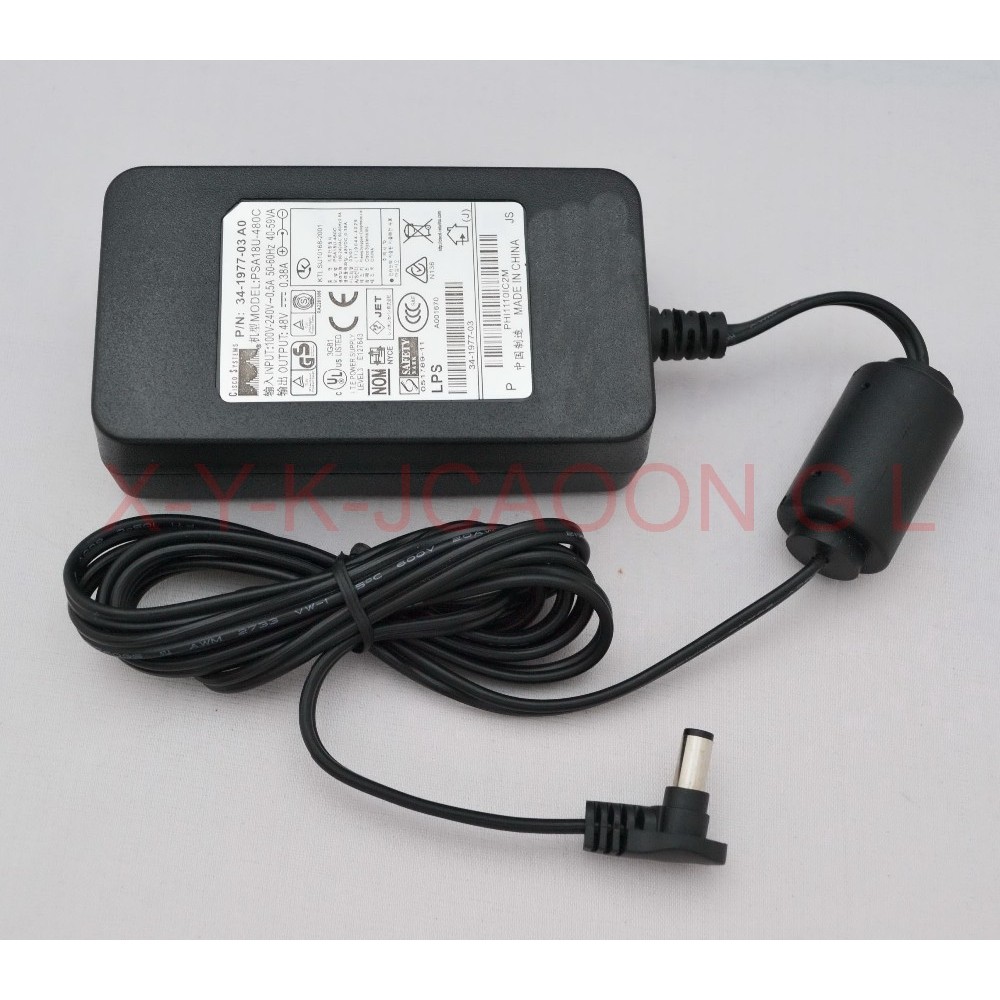 1pcs high quality 48V 0.38A Original Adapter AC Power Supply for cisco CP-PWR-CUBE-3 PSA18U-480 341-