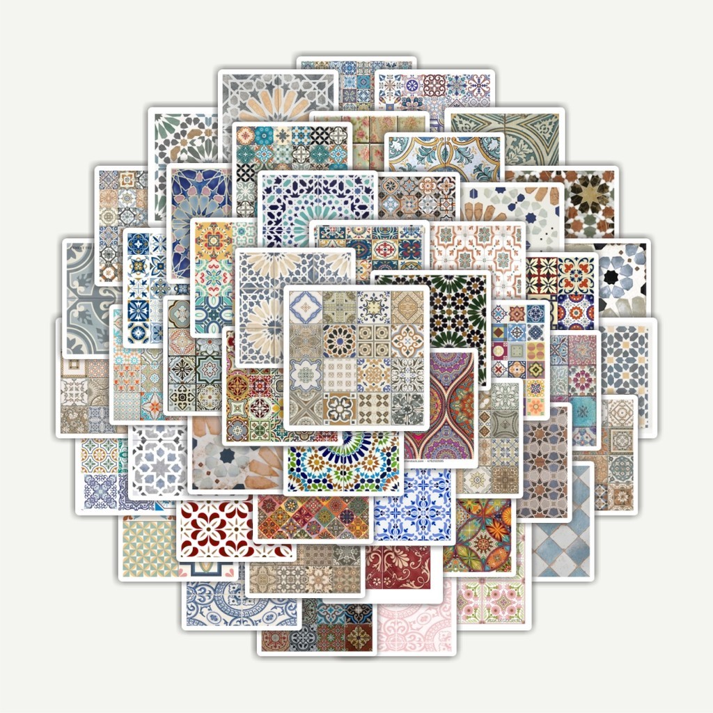 

Sticker Pack Stiker Motif Vibrant Tile Graphics Library [Grafis Ubin yang Cerah] | Sticker TUMBLR | Stiker LAPTOP KOPER HELM