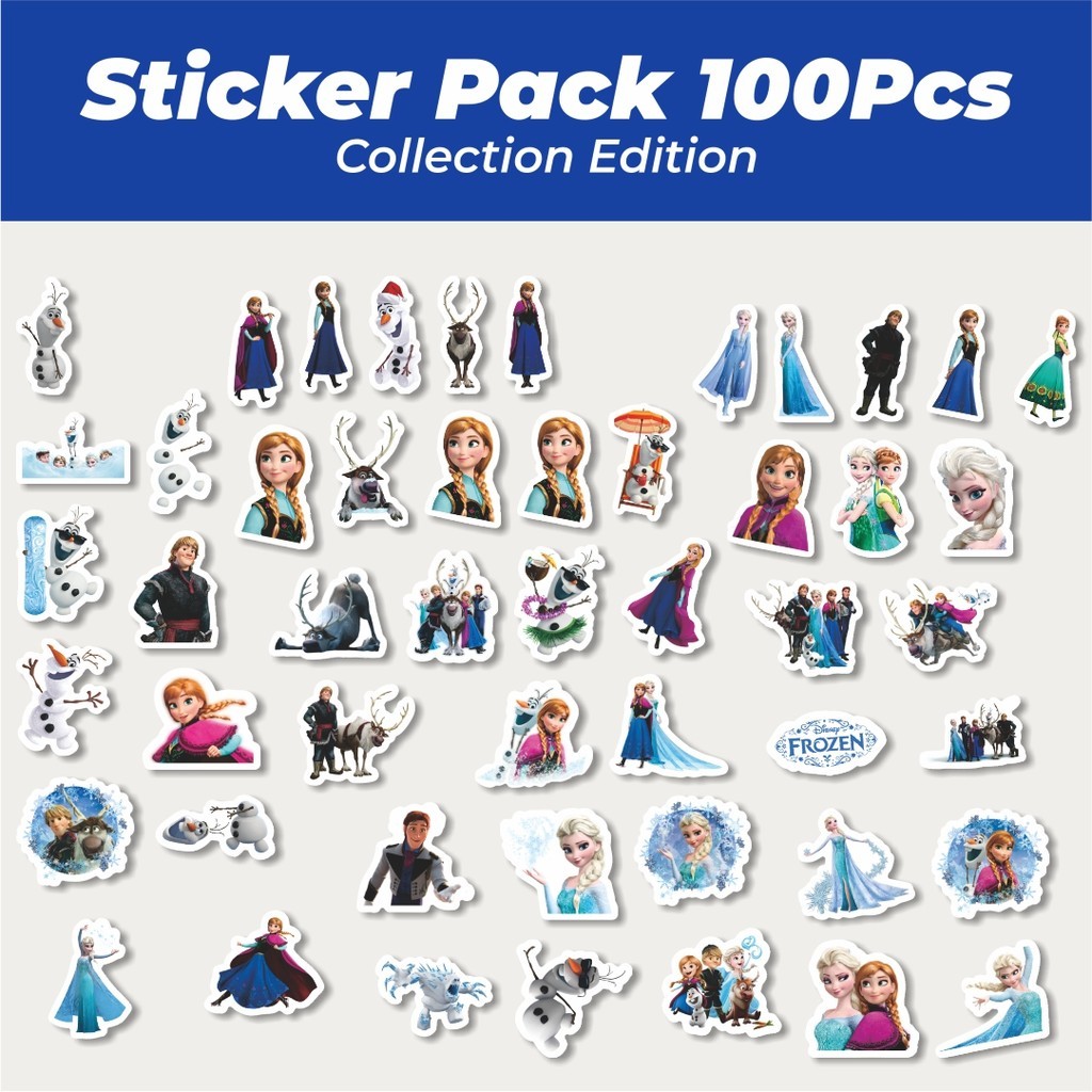 

Hot Stiker Kartun Frozen Princess Elsa Lucu Anti Air Stikers Berperekat Waterproof Sticker Decal Buat Motor Helm Buku Journal Koper Casing HP Laptop Botol Minum