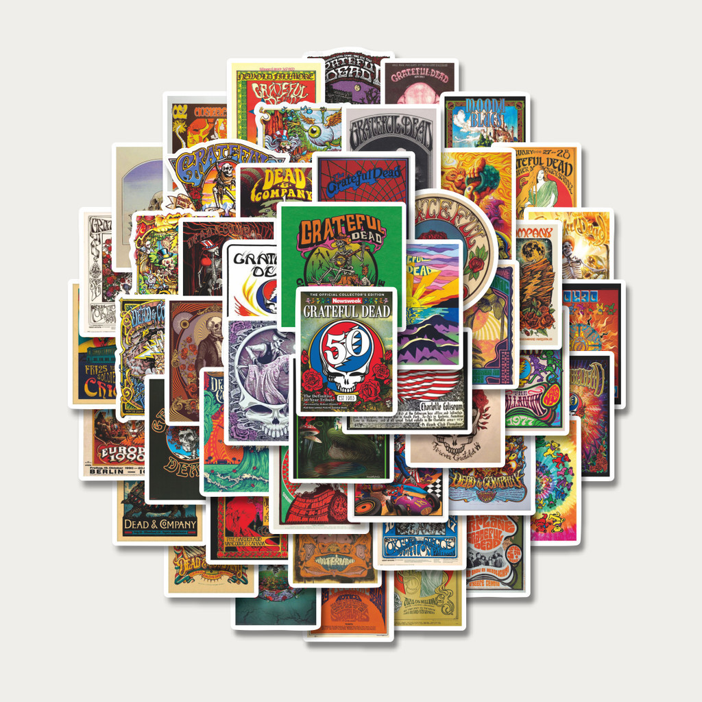 

Sticker Pack Stiker Poster Grateful Dead Retro | Sticker TUMBLR | Stiker LAPTOP KOPER HELM