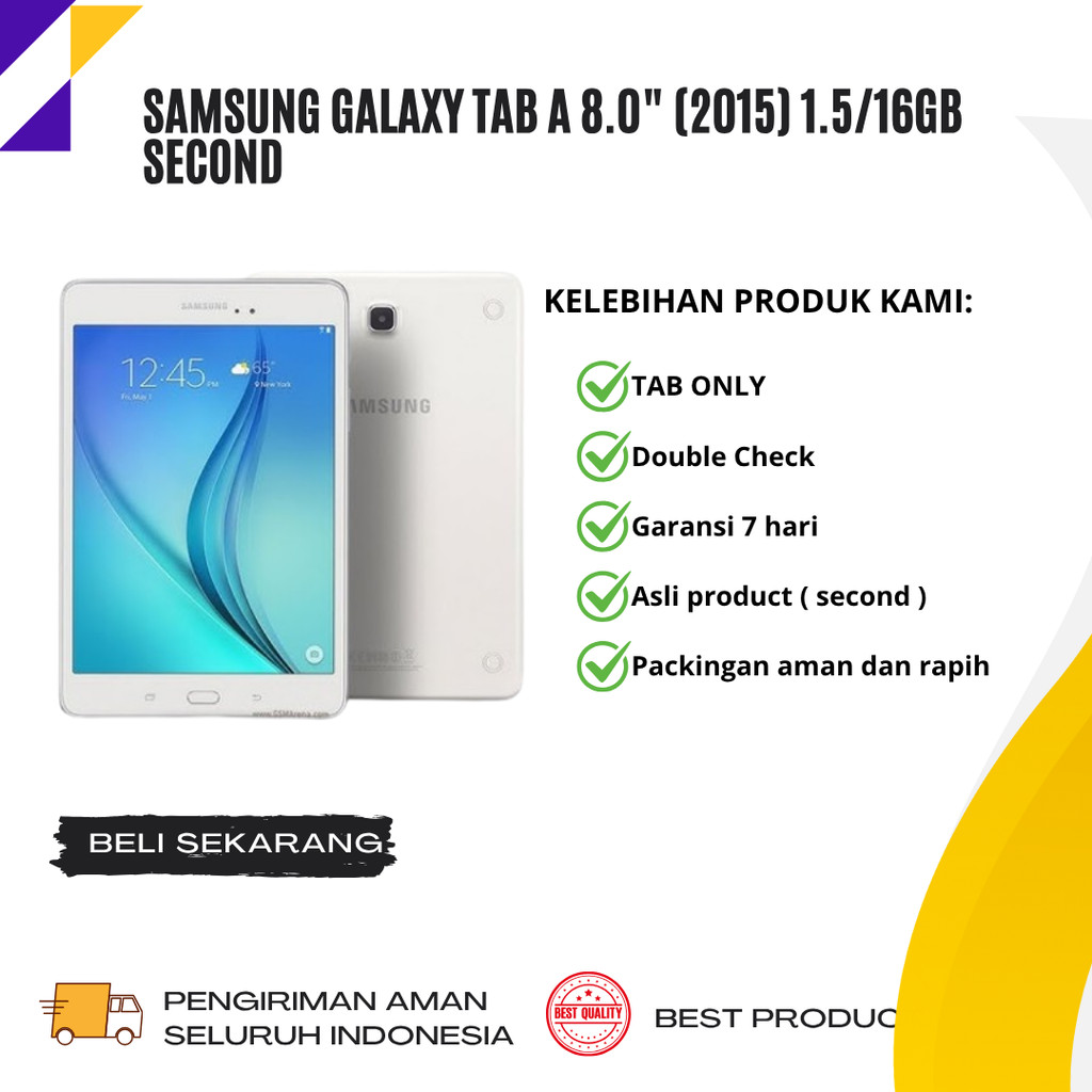 Samsung Galaxy Tab A 8.0" (2015) 1.5/16GB Second TabWatch Hub