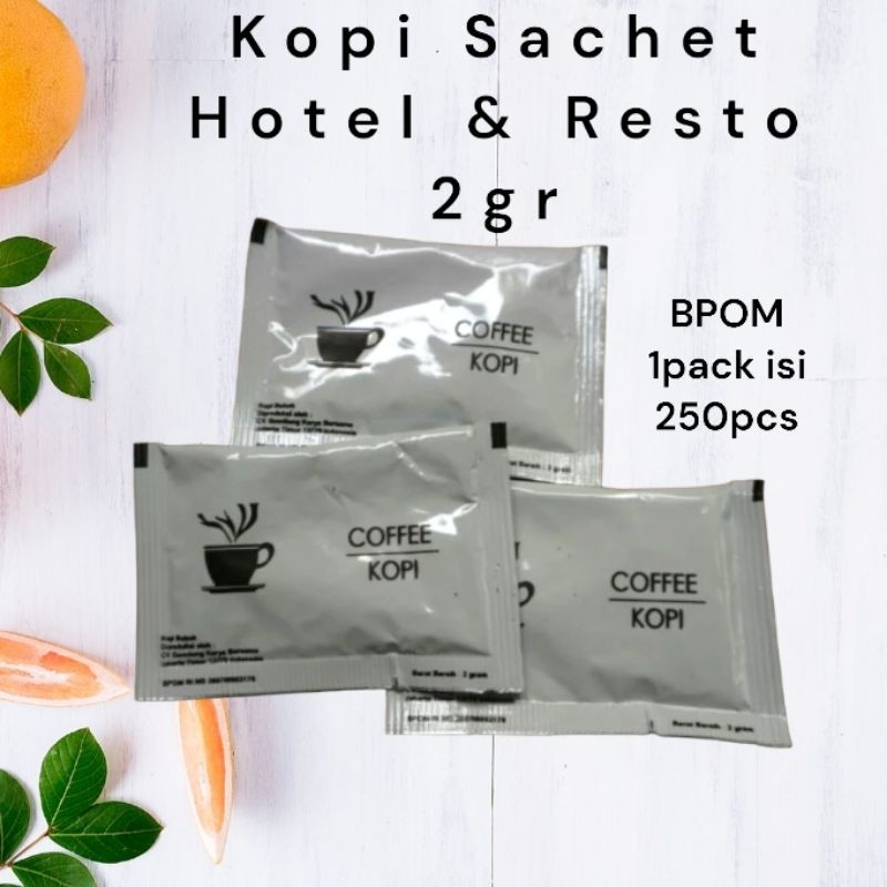 

Kopi Sachet Hotel & Resto 2gr isi 250pcs BPOM