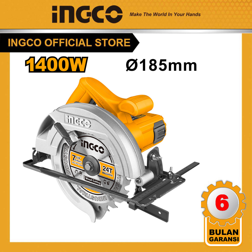 MESIN CIRCULAR SAW 1400W SUPER SELECT INGCO CS18538