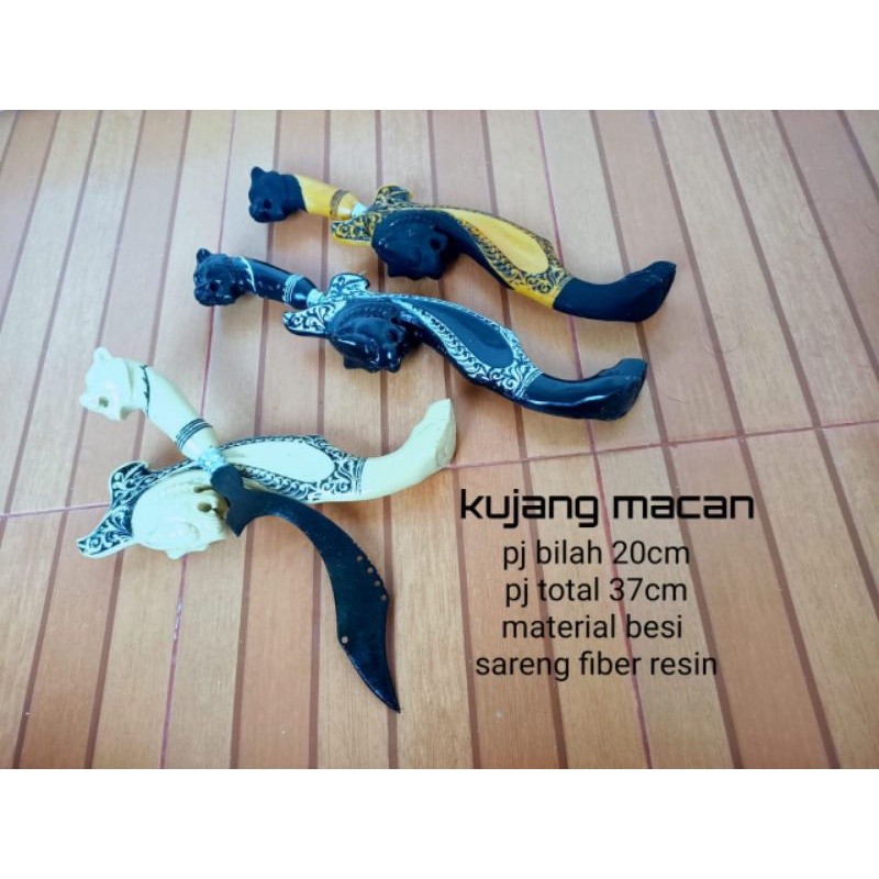 Pusaka Kujang Resin Ukir Macan Kujang Siliwangi (PWS)