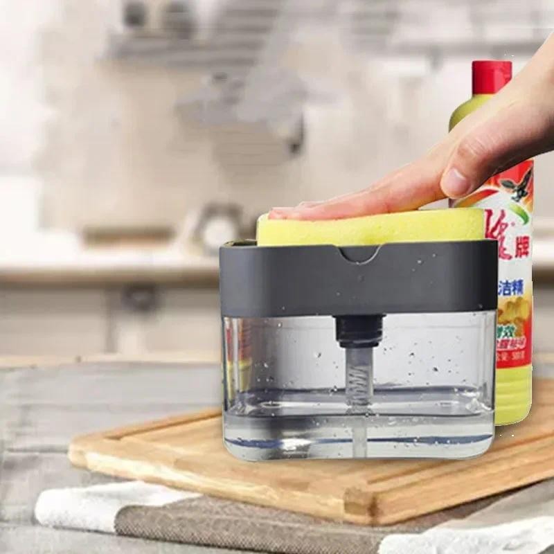 Automatic Soap Dispenser Bottle For Liquid Soap Kitchen Sponge Soap Dispenser Ditchen Sponge Dispens