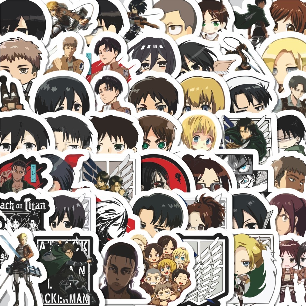 

Stiker Cutting Pack Stiker Anime Attack On Titan Isi 100Pcs Series Aesthetic Lucu Keren Untuk Koper Bahan Vynil