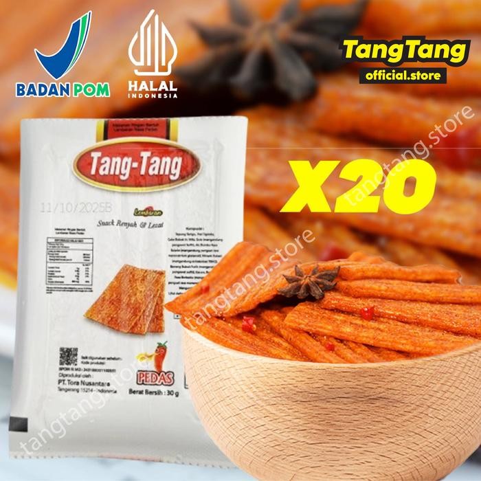 

Snack COD BPOM HALAL TangTang Camilan/Makanan kekinian/ Snack Viral/ Family Snack Halal Jajanan Murah Cemilan Halal Cemilan Harga Grosir Spicy Gluten Stick - Tang Tang Pedas Manis X 20 Pcs PROMO !