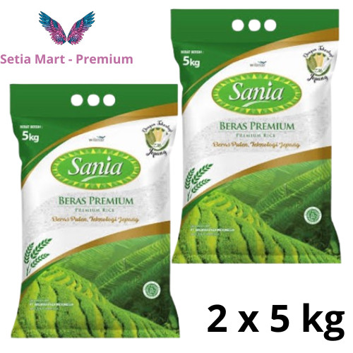 

New (2X5 KG) BERAS SANIA PREMIUM RICE 5kg PULEN - beras pulen putih premium sania 5kgPremium