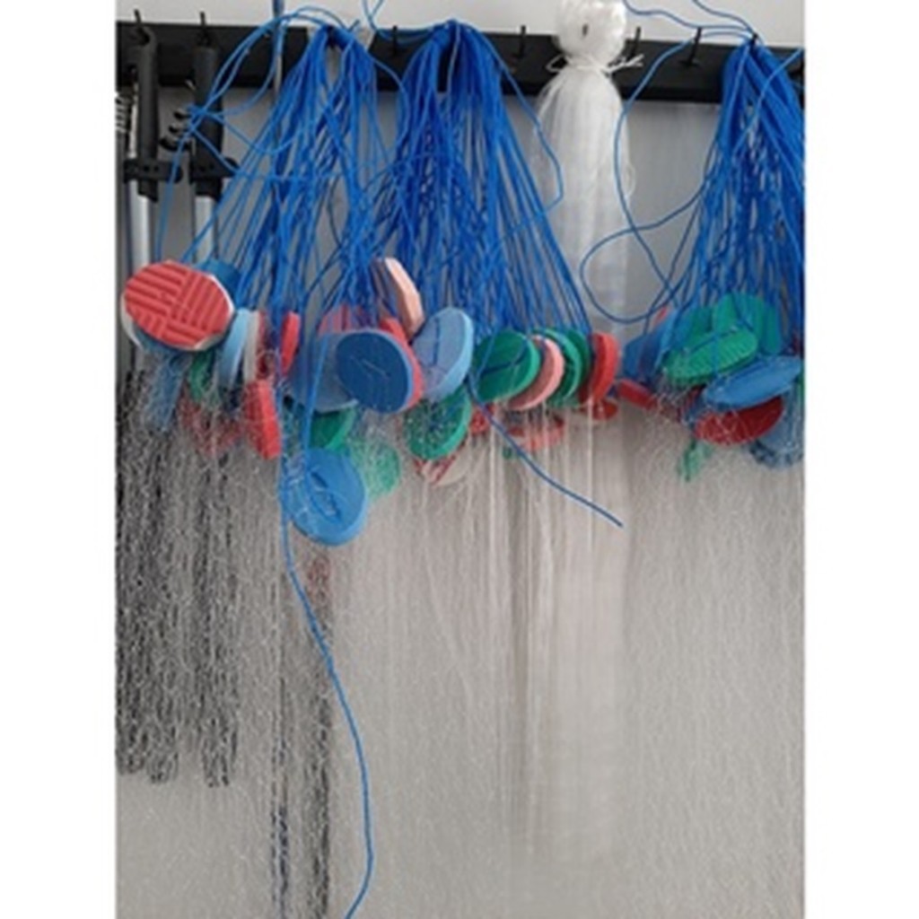 Jaring ikan siap pakai Panjang 10m tinggi 1/2m (setengah meter )  pemberat Timah