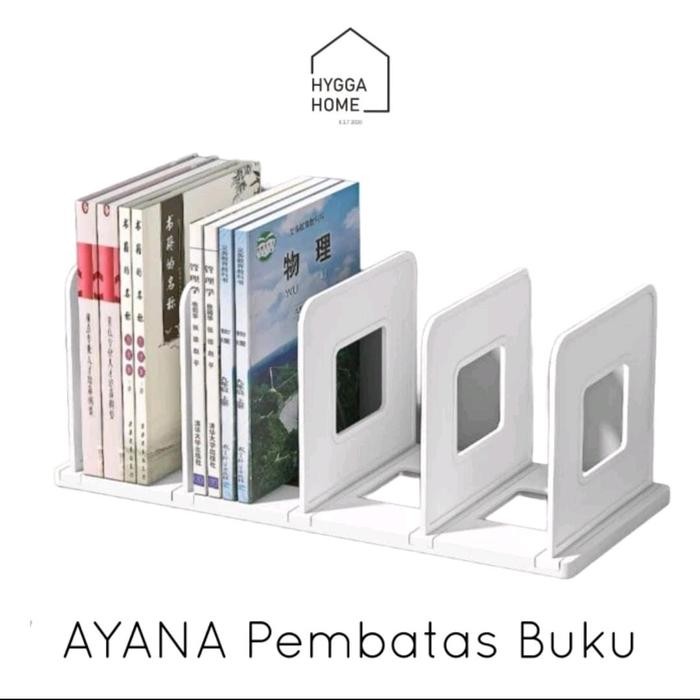 

AYANA Pembatas Buku Majalah Rak Buku Sekat Organiser Meja File Holder Plastik