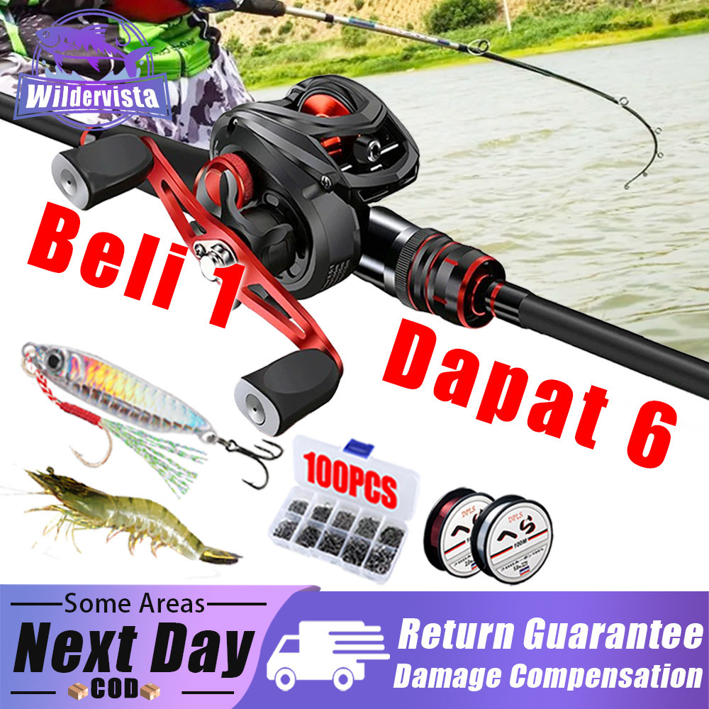 Wildervista Joran Pancing Baitcasting Reel reel pancing BC reel 7.3:1 Fishing Reel up to 13KG Max Dr