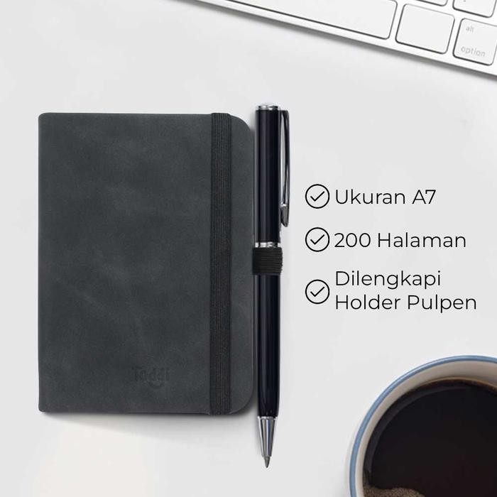 

Buku Jurnal Kecil A7 Hardcover Notebook Diary 200 Halaman Grid LXY0133 - Biru Muda