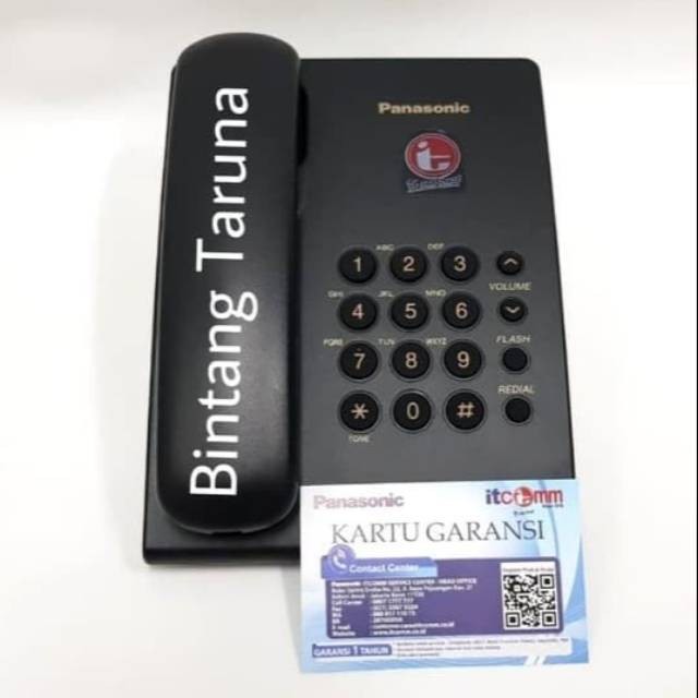 New Telepon Kabel Panasonic KX-TS505MXB Telepon Panasonic TS505 (Hitam)Premium