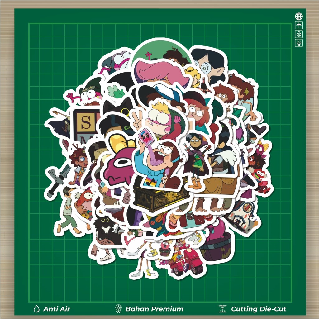 

HOT 50 PCS STIKER Stiker Amphibia Series Stiker Fashion Cars Decal Dingin Kartu Album Custom Vinyl Anti Air- Sticker Aesthetic Buku Journal Koper Casing HP Tablet Laptop Helm Motor Botol Minum