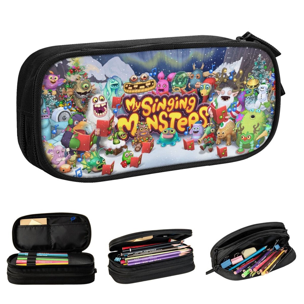 

Fashion My Singing Monsters Game Pencil Case Cartoon Pencil Pouch Pen Kids Large Storage Bag School Supplies Gifts Stationery