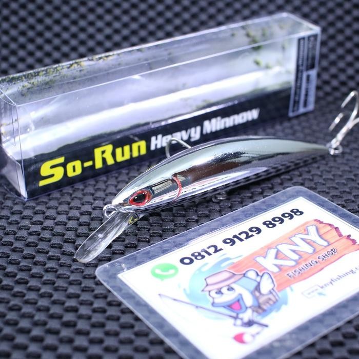 Storm Gomoku So Run Heavy Minnow 110mm UV SILVER Lure Umpan Mancing
