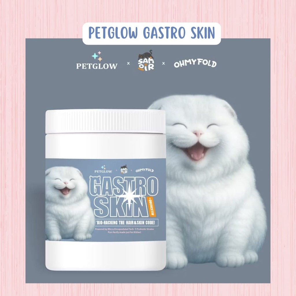 

Petglow Gastro Skin + Quercetin - Vitamin Kulit & Bulu yang Mengandung Probiotic untuk Kucing