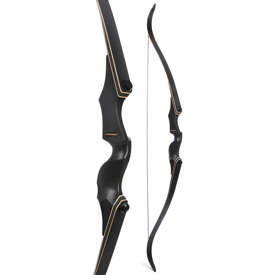 JUNXING 60inch Black Hunter 60"25-65Ibs Take Down Recurve Bow Right Hand Bow Junxing Bow For Archery