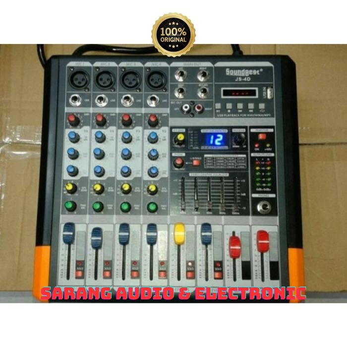 POWER MIXER AUDIO SOUNDBEST JS4D JS 4D JS 4 D ORIGINAL 4 CHANNEL