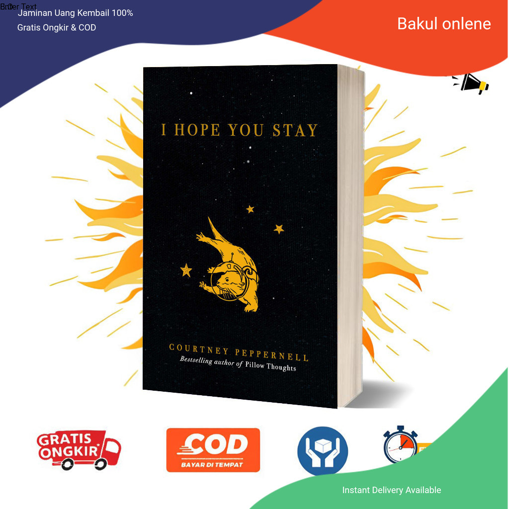 I Hope You Stay by Courtney Peppernell (English)