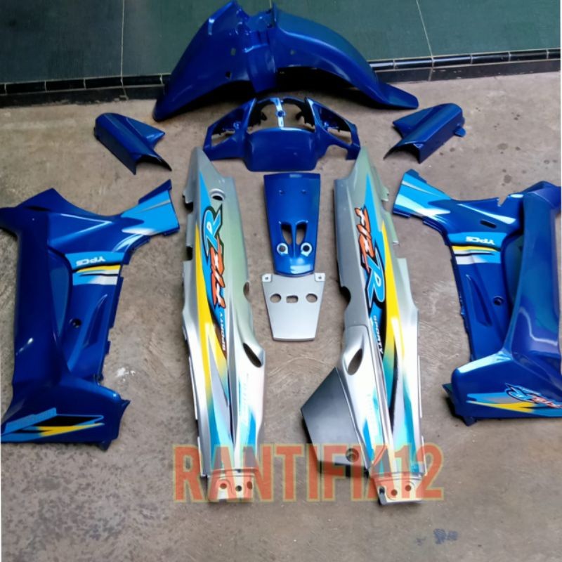 cover bodi Fizr full set bodi motor fizr limitid edition biru silver